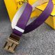 AAA Fendi 3.5cm Women's Belt - Purple Leather Yellow Gold Buckle (3)_th.jpg